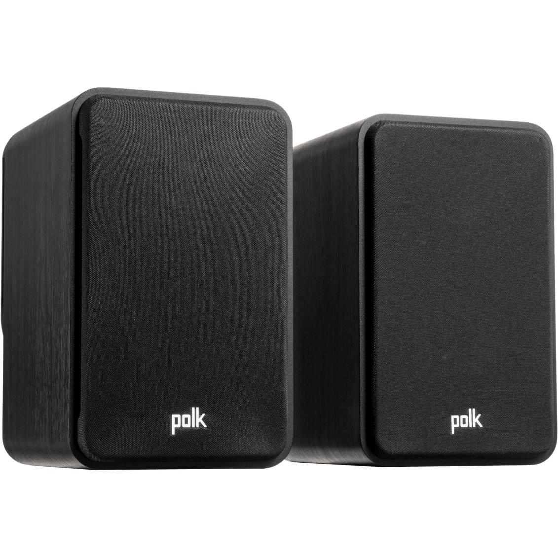 Polk Audio ES15 Black Small Bookshelf HiFi Home Theater Speaker Pair